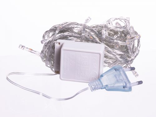 Гірлянда нитка 120 LED 10м чорний провід жовтий (від мережі)