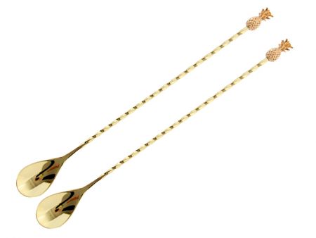 Набор из 2-х коктейльных ложек 27см (нержавеющая сталь)