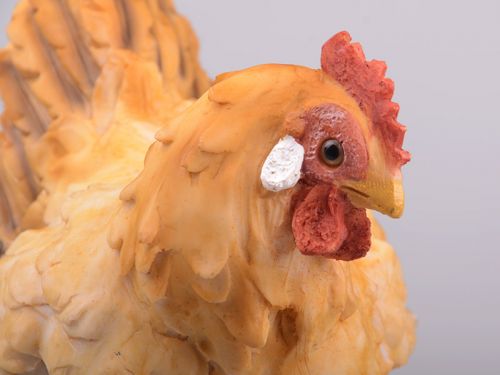 Фигурка декоративная "Курочка с цыпленком" 28см