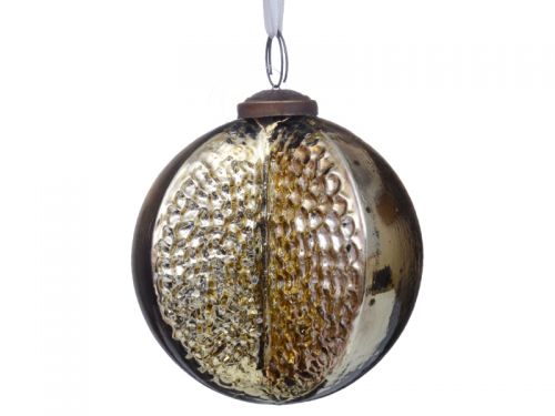 Елочная игрушка 10см золото