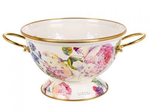 Дуршлак эмалированный на ножке elmani, диаметр=20см