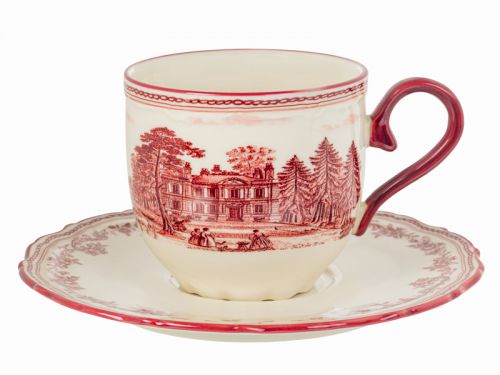 Чашка с блюдцем "Red Castle" 210 мл