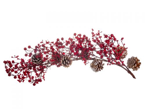 Ветка декоративная хвойная 68 см (пластик)