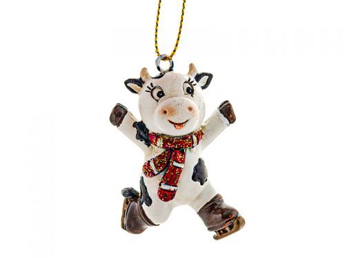 Фигурка декоративная "Коровка" 4х6,5см