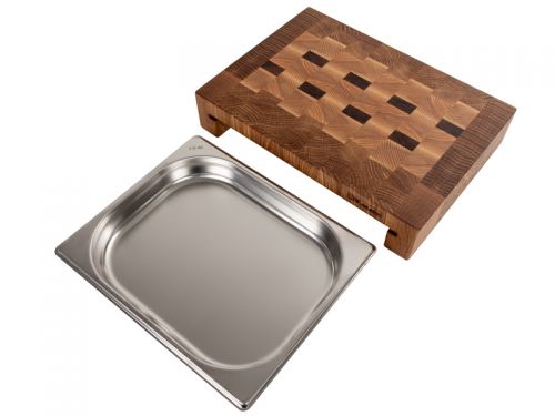 Доска разделочная с поддоном 30х40х8 см