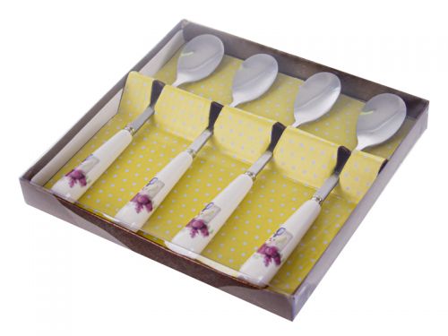 Набор чайных ложек "Лаванда" 4 шт