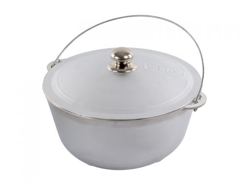 Казан алюминиевый с дужкой и крышкой 10 л 