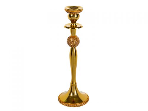 Подсвечник алюминий 25см