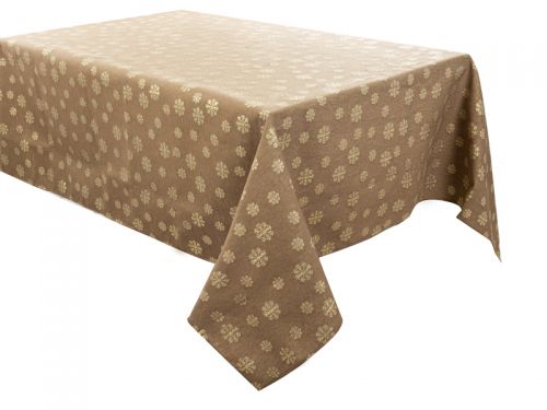 Скатерть тефлоновая " karen lurex teflon  taupe" 160х280см