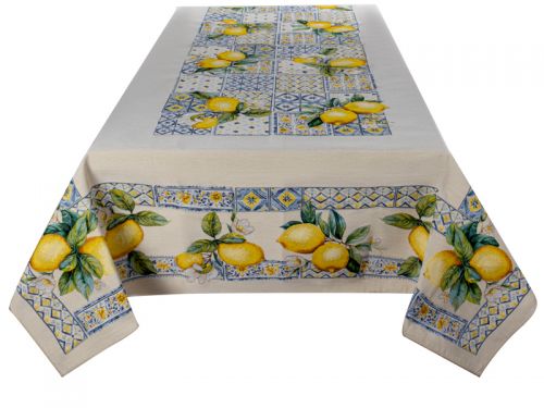 Скатерть гобелен "Сицилийский лимон" 140x220см
