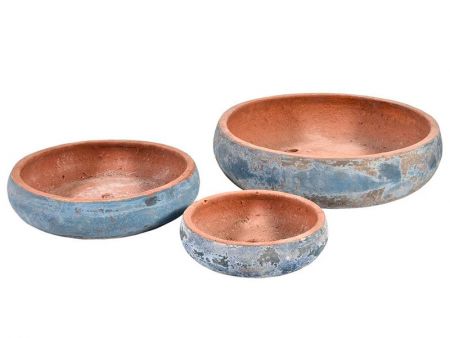 Кашпо 38x38x9 см (голубое)