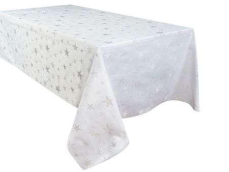 Скатерть с серебряным люрексом 