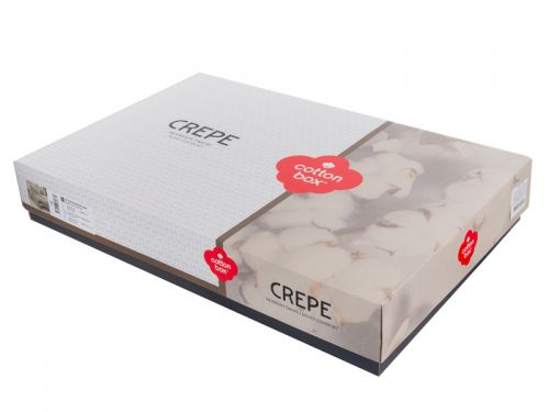 Комплект постельного белья "Crepe vison" визон, креп евро 200x220 см +2н.50x70 см