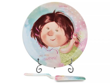 Блюдо для торта с лопаткой 