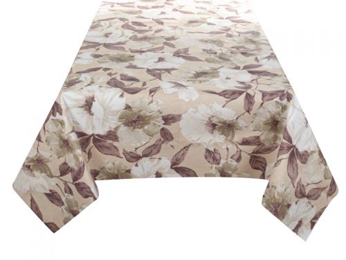 Скатерть водоотталкивающая "Magic" коричневый 140х180см