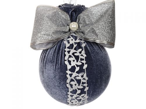 Елочный шар ø 10 см с жемчужиной 