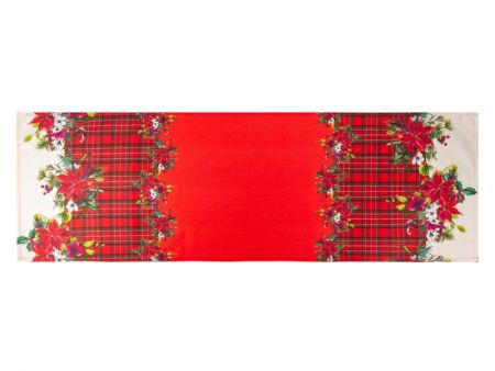 Раннер 45x140см красный