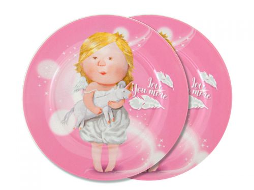 Набор тарелок "Love you more" 2шт 19см