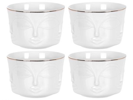 Набор салатников из 4-х 10х10х6,8 см