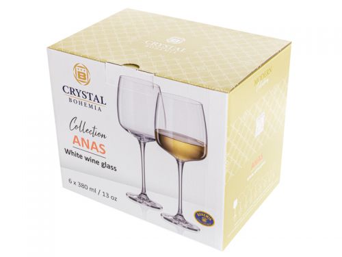 Набор бокалов для вина "Anas" 380 мл 6шт