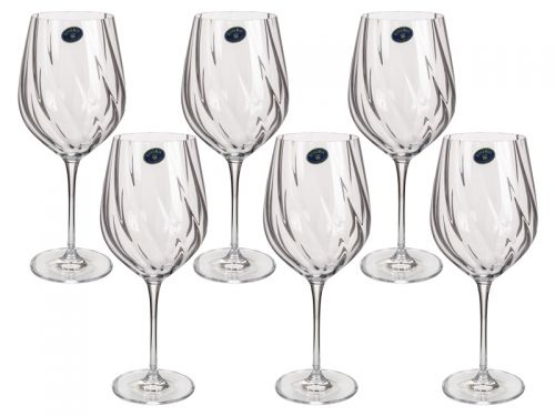 Набор бокалов для вина "Uria Optic" 600 мл 6шт