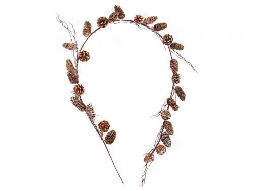 Ветка декоративная с шишками 160 см (пластик)