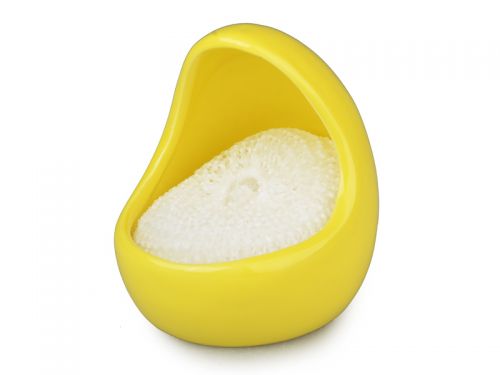 Подставка под губку 10см желтая