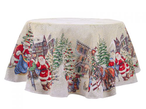 Скатерть гобеленовая круглая 