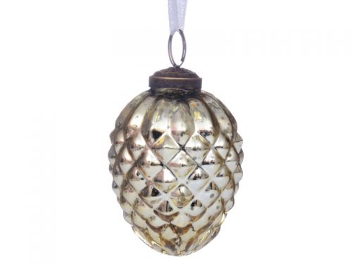 Елочная игрушка 8см золото