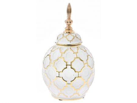 Ваза с крышкой диам 16,5x28,5см