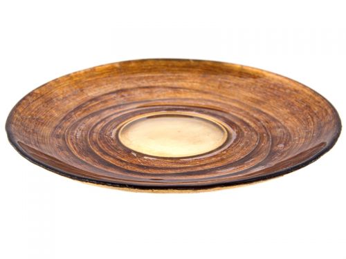 Тарелка круглая "Мареа" 21 см, золото