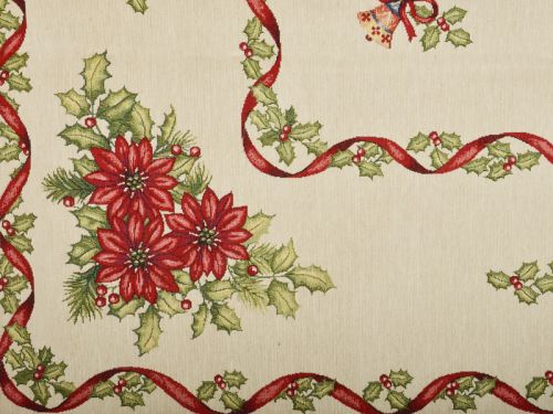Скатерть гобеленовая новогодняя 137х240 см
