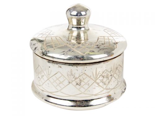 Стеклянная бисквитница 16x16см