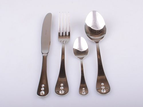 Набор столовых приборов "Рокко" 24 пр. в подар.упаковке (дефект коробки и страз)