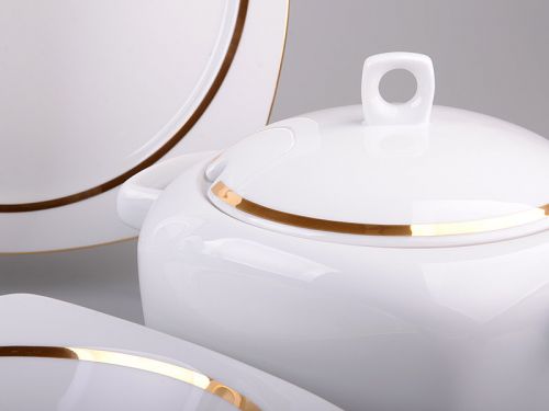 Столовый набор 26 пр. (потертость золота)