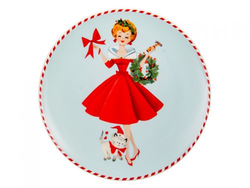 Набор тарелок "Miss Christmas" 2шт 20,5см