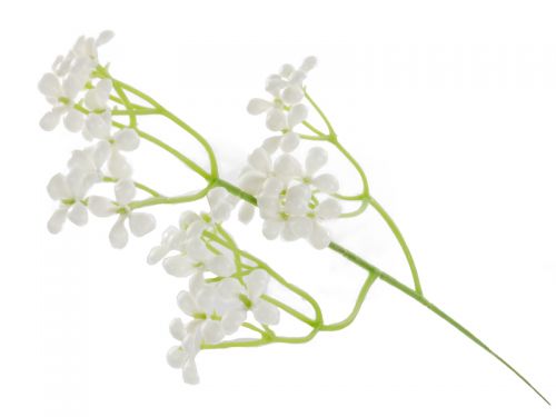 Ветка гипсофила белая 25 см (пластик)