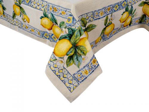 Скатерть гобелен "Сицилийский лимон" 140x260см
