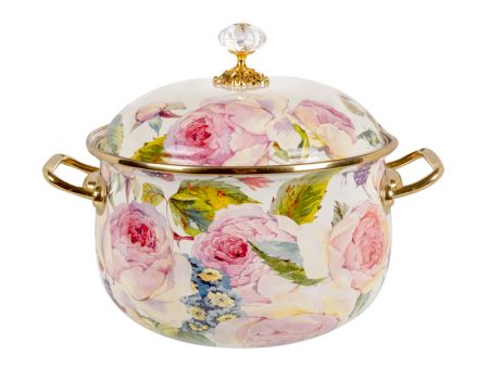 Кастрюля эмалированная ''Peony