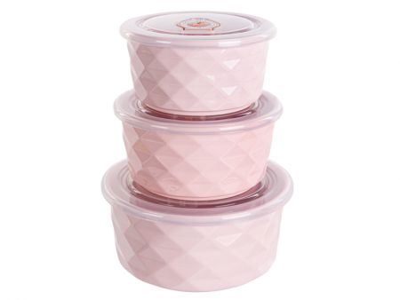 Набор салатников с крышками 3шт