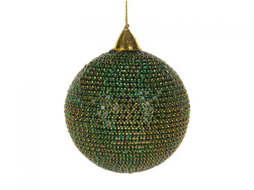 Украшение декоративное шар зеленый 8см