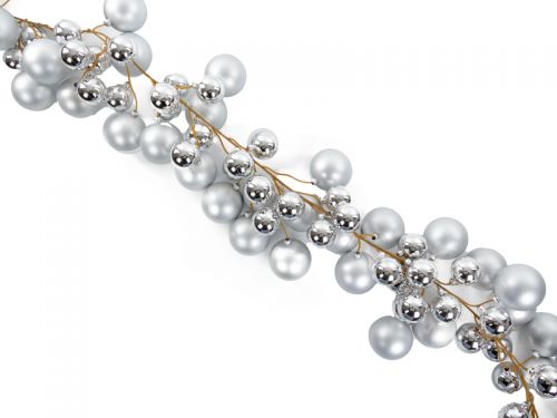 Декоративное украшение 170 см серебро (пластик)