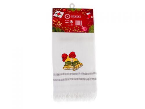 Набор полотенец кухонных с бахромой "Christmas" 40x60 см (2 шт)
