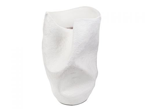 Ваза из полистоун 26x23x39см белая