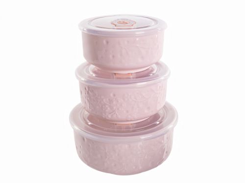 Набор салатников с крышками 3шт