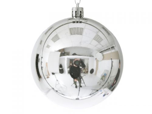 Набор из 6-ти шаров серебро, 8см