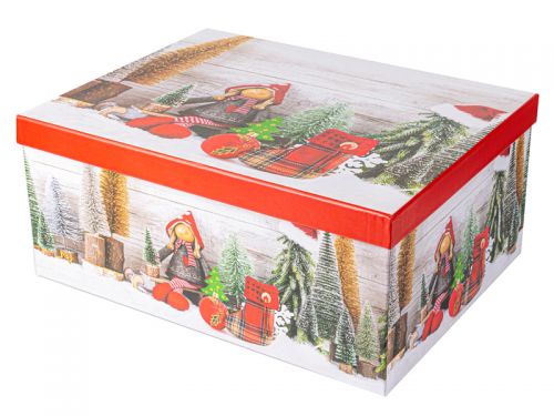 Подарочная коробка прямоугольная 35х27х15.5см