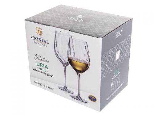 Набор бокалов для вина "Uria Optic" 480 мл 6шт