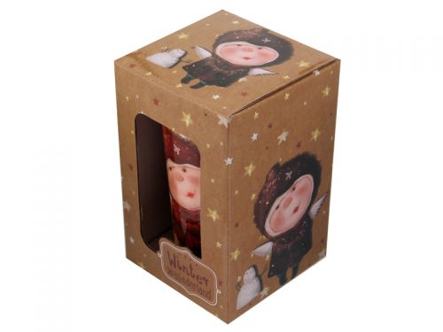 Чашка с силиконовой крышкой "Я самый чудесный ангел!" 400 мл