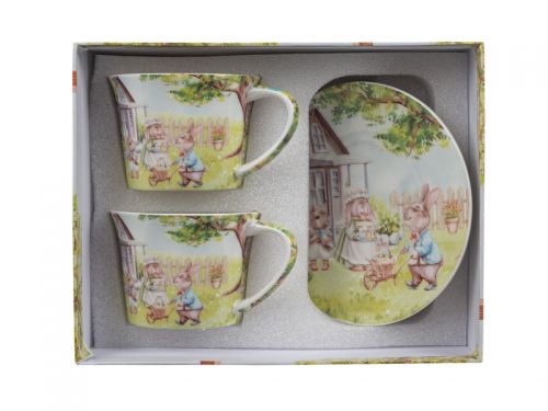 Чайный набор "Кроличьи истории" 4 предмета 220 мл